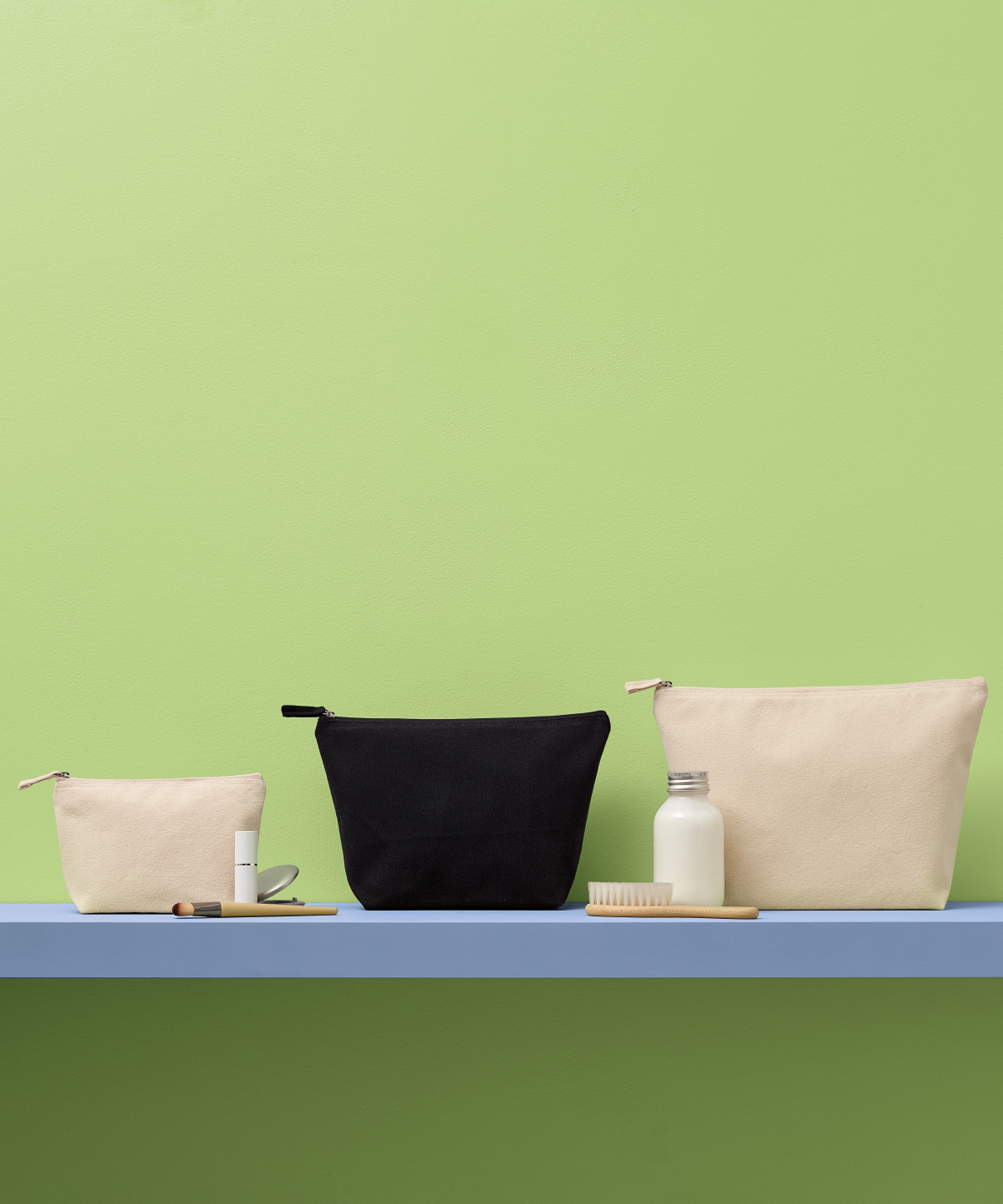 Recycled luxe canvas accessory bag