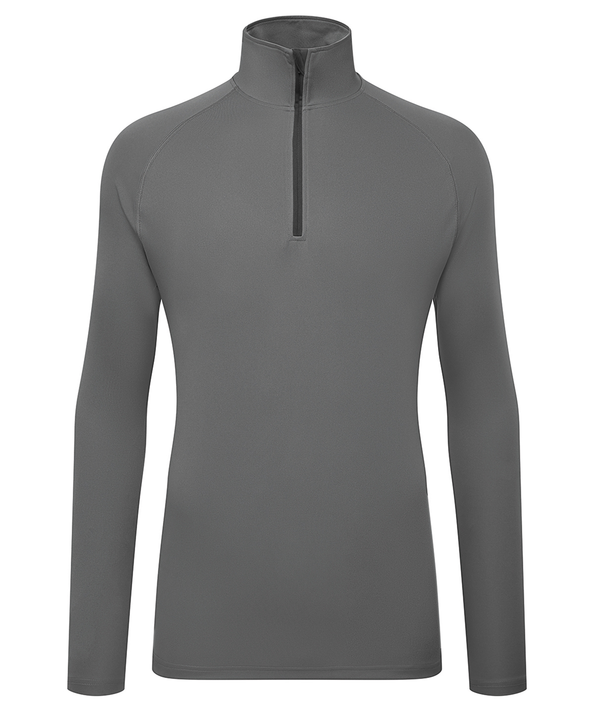 Men's TriDri® long sleeve performance ¼ zip top, front