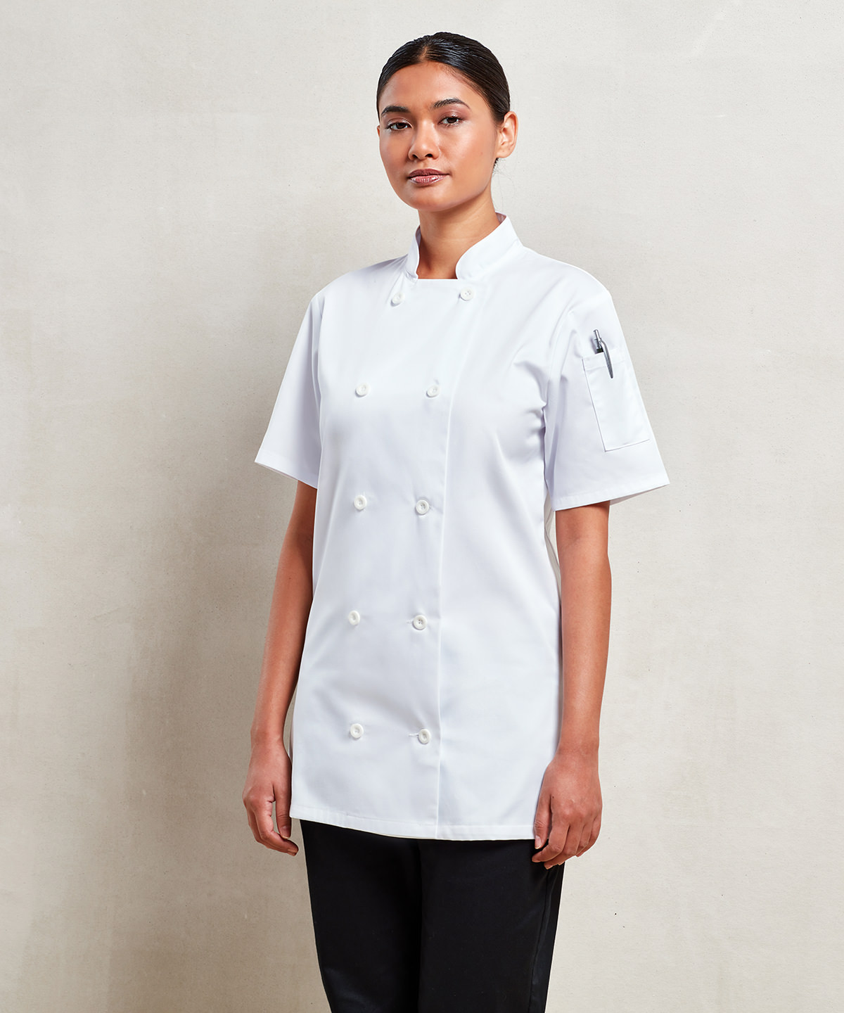 Picture of Women's short sleeve chef's jacket