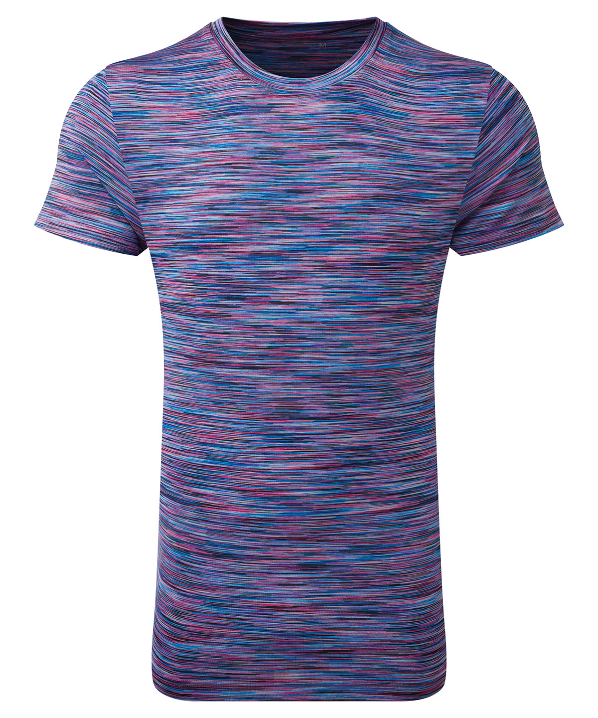 Tridri? Space Dye Performance T-Shirt Pink/Blue Size Small
