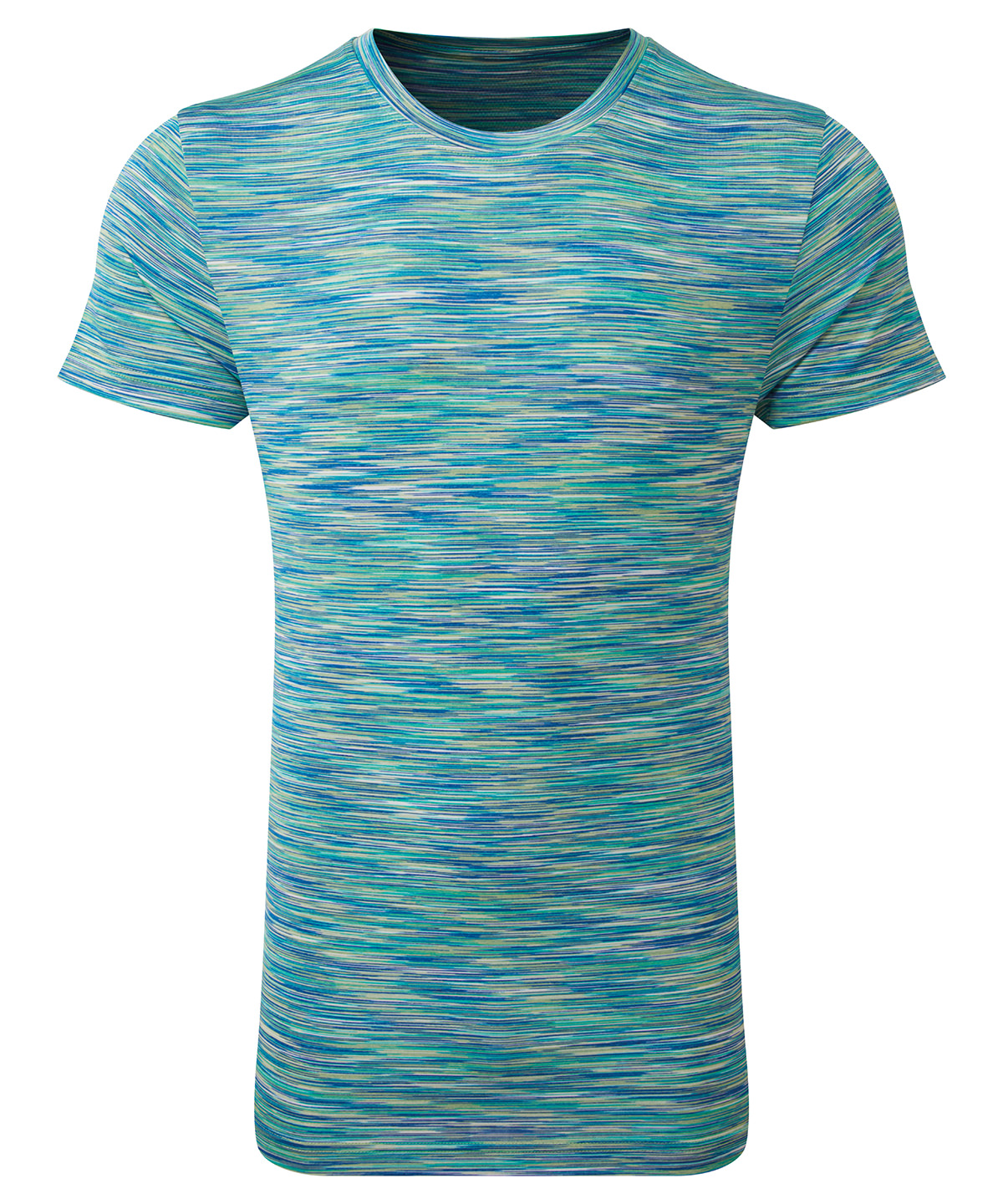 Tridri? Space Dye Performance T-Shirt Green/Blue Size 2XLarge