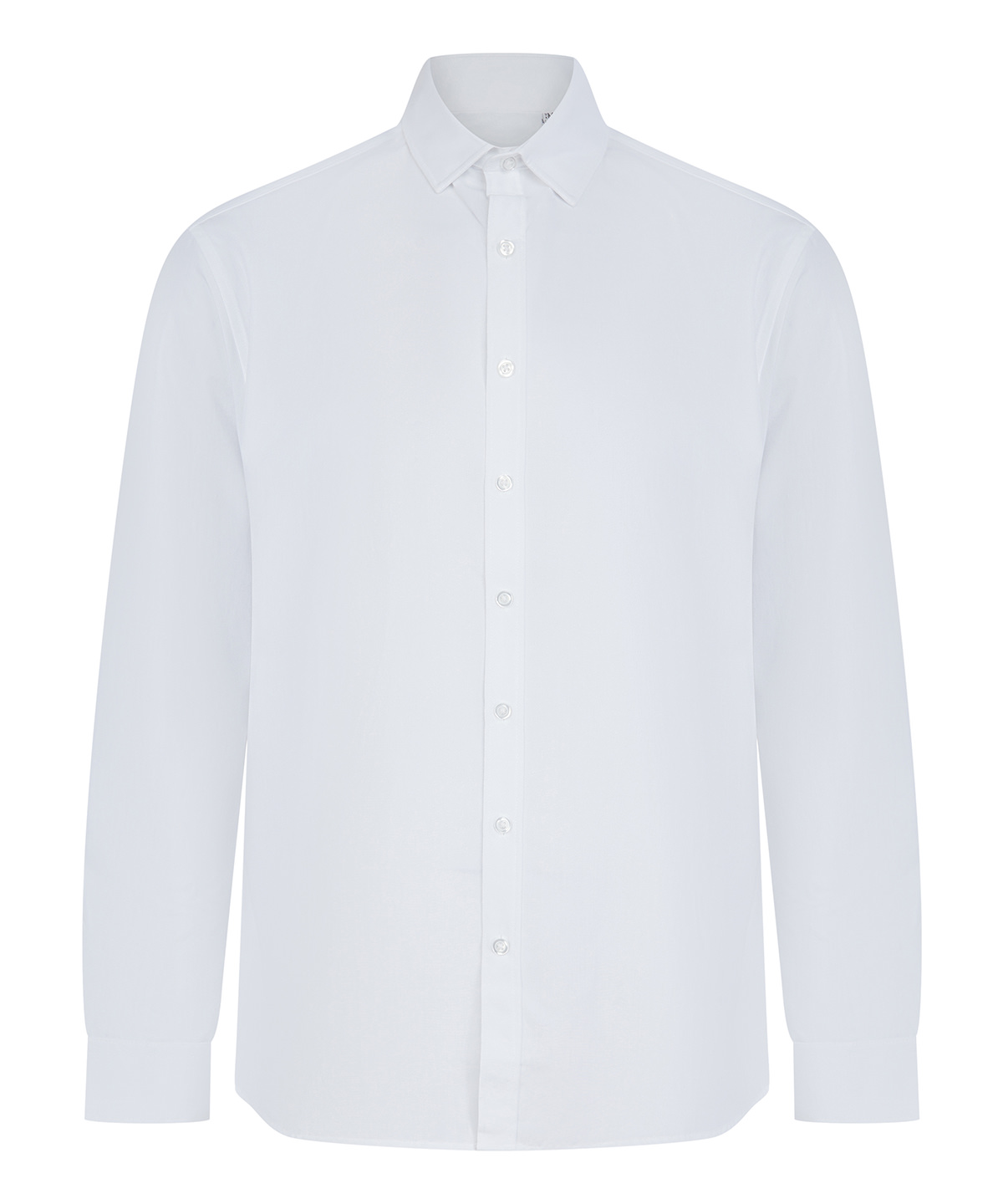Henbury Long sleeve ‘cotton-feel’ Coolplus® shirt WHIT 2XL