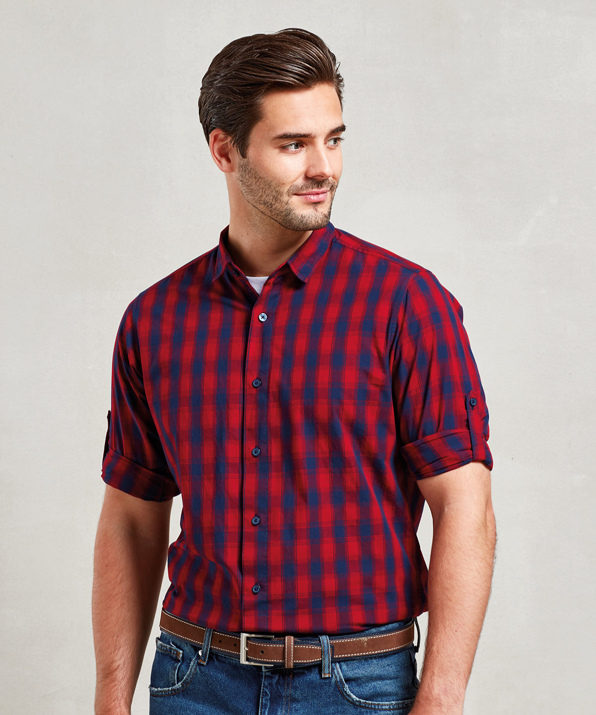 Picture of Mulligan check cotton long sleeve shirt