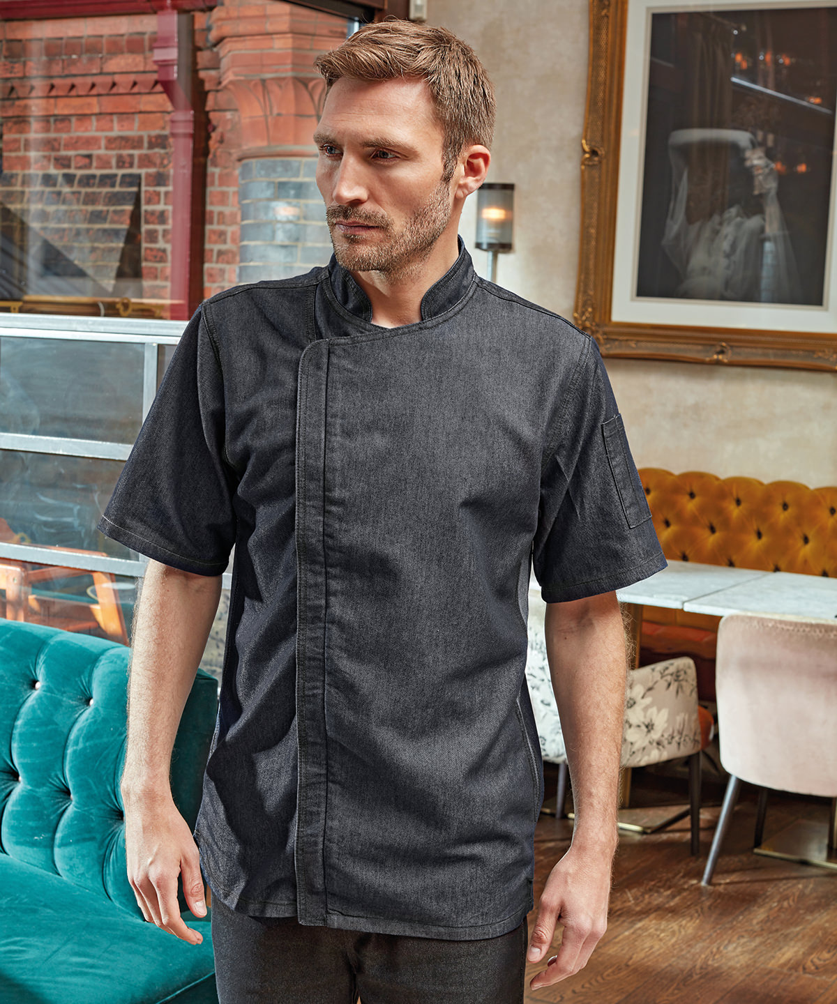 Picture of Chef's zip-close short sleeve jacket