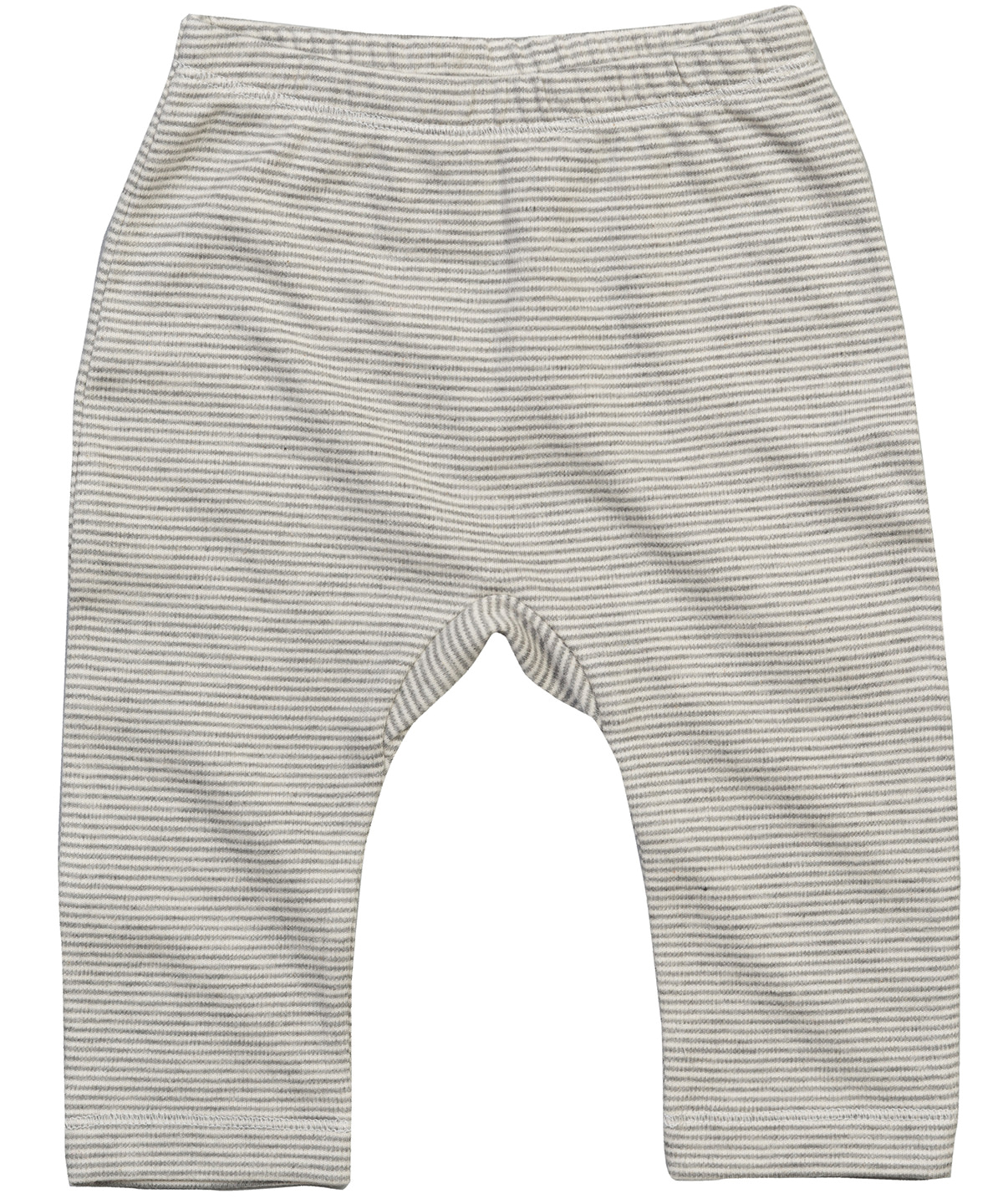 Baby Stripy Jersey Leggings White/Heather Grey Melange Size 1218