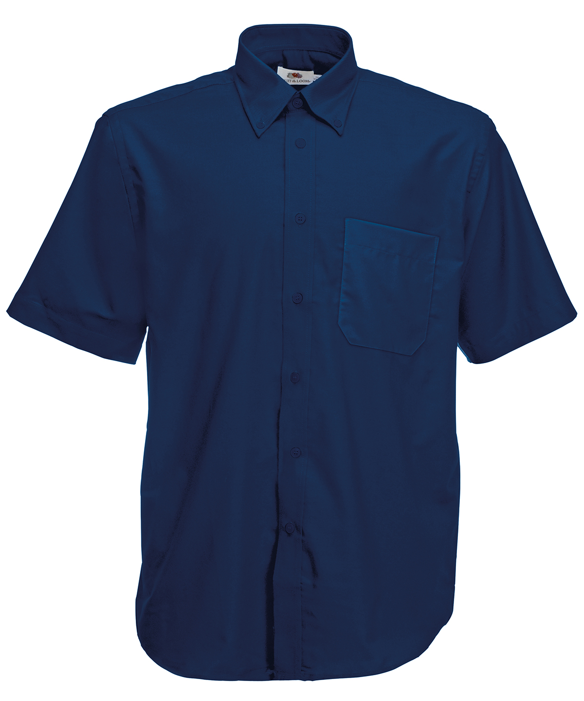 Oxford Short Sleeve Shirt Navy Size Medium
