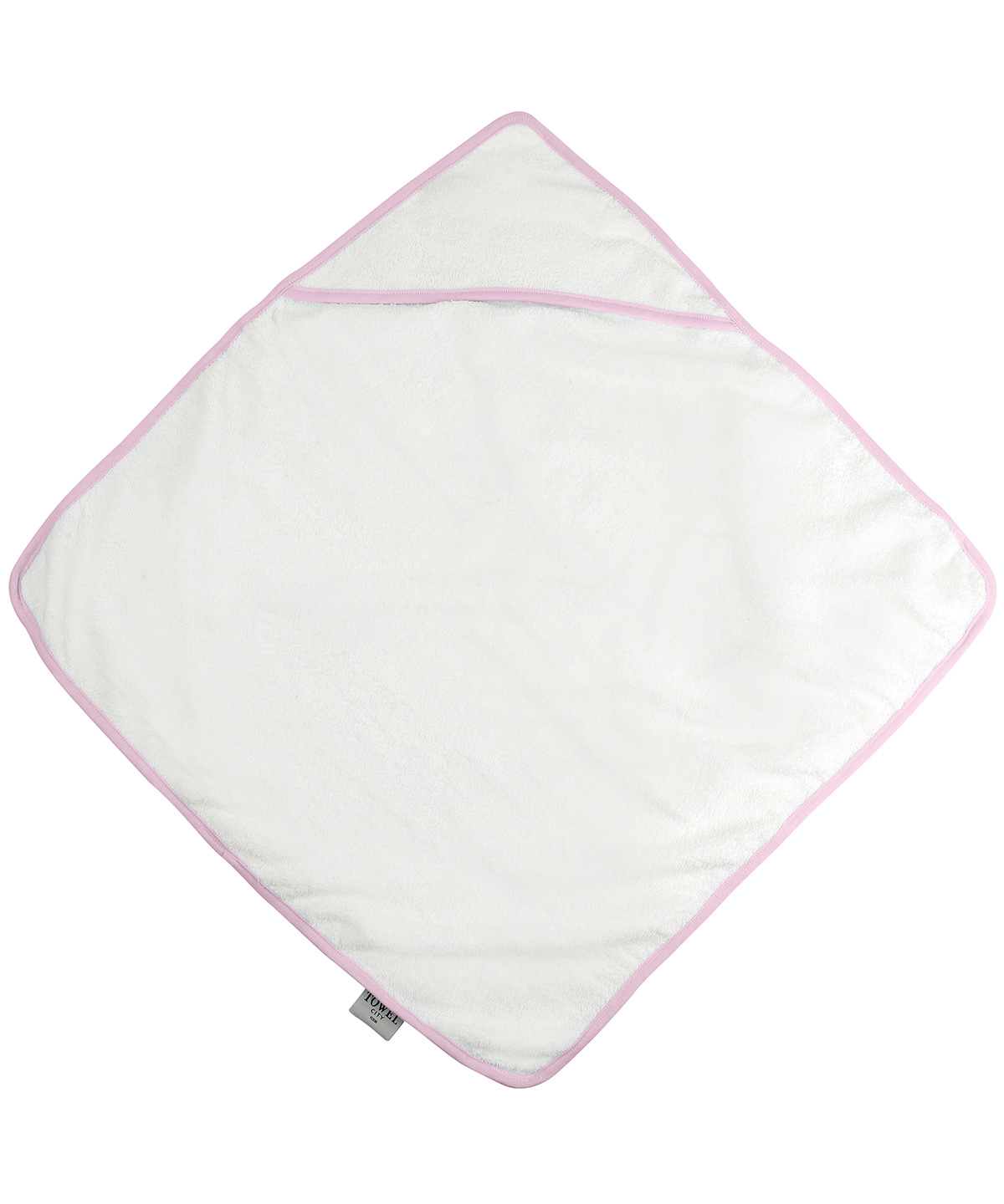 Babies' Hooded Towel White/Pink Size One Size