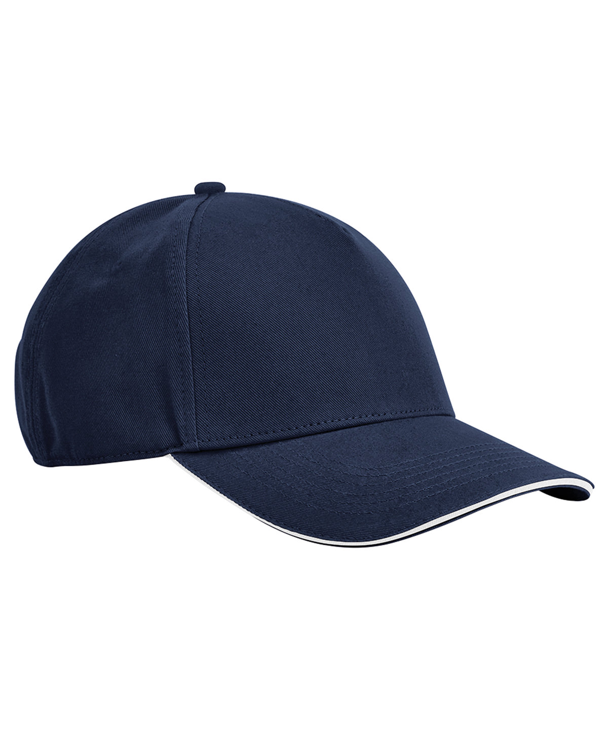 EarthAware® classic organic cotton 5-panel cap – sandwich peak image 6