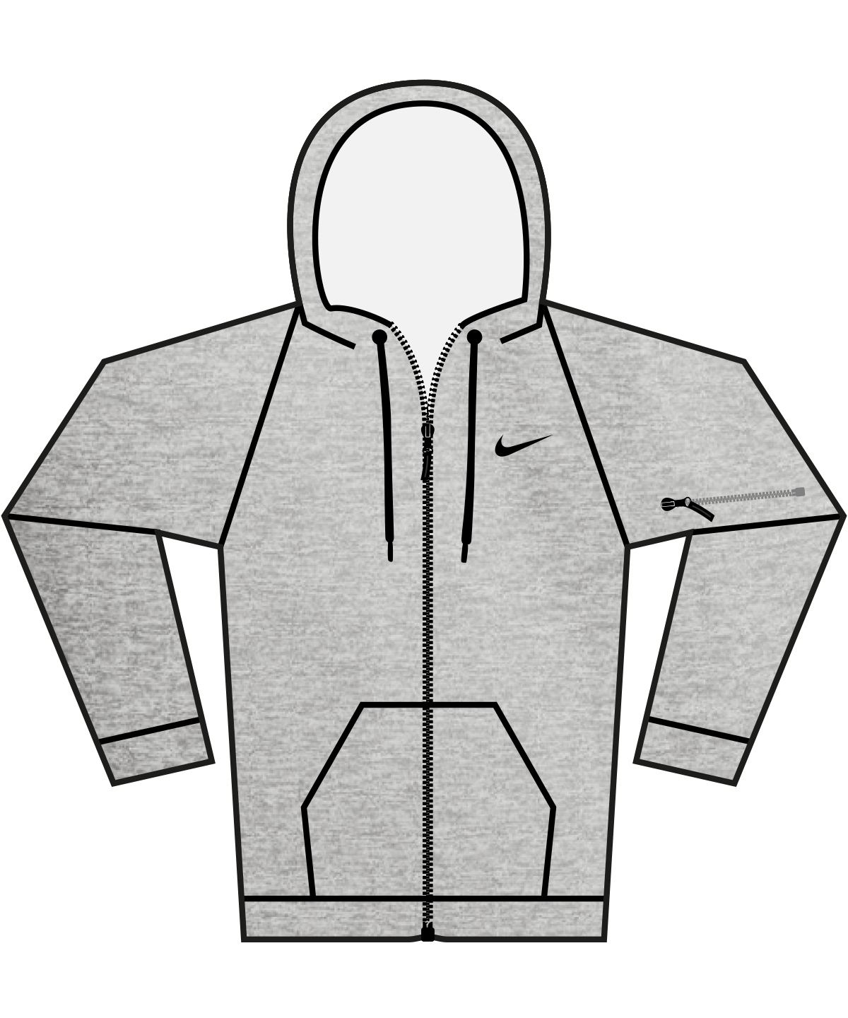 Nike men’s full-zip fitness hoodie image 3