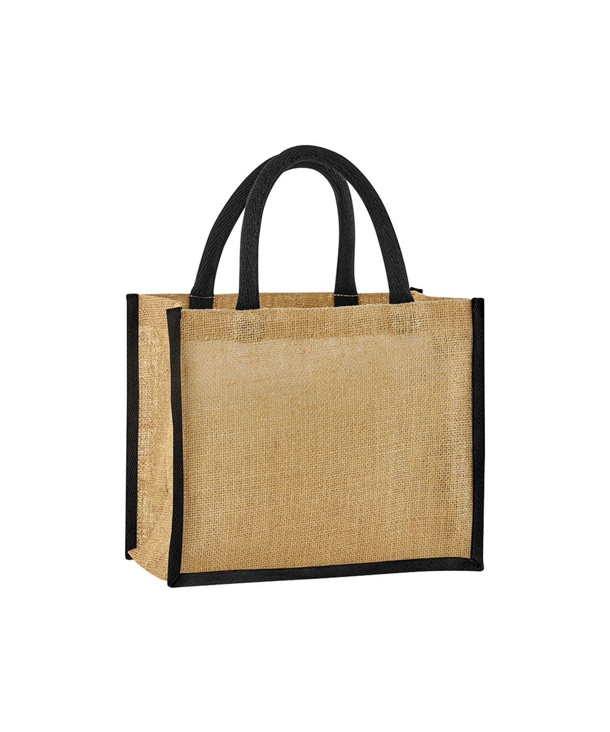 Natural starched jute midi tote image 5