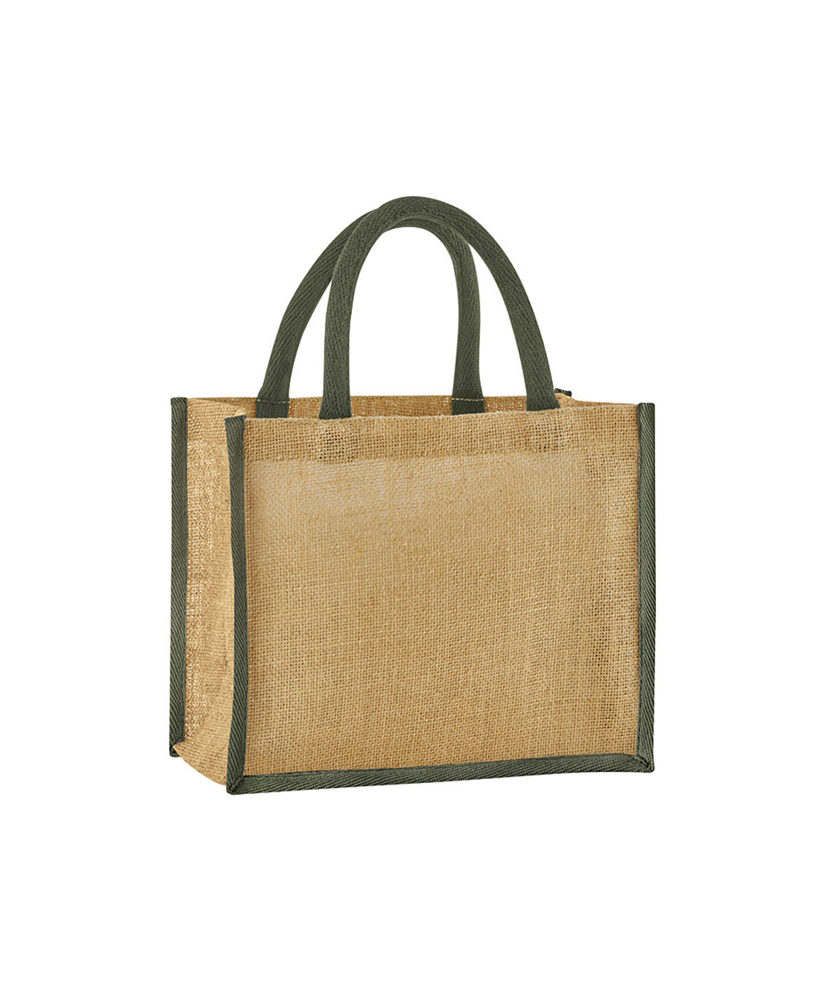 Natural starched jute midi tote image 3