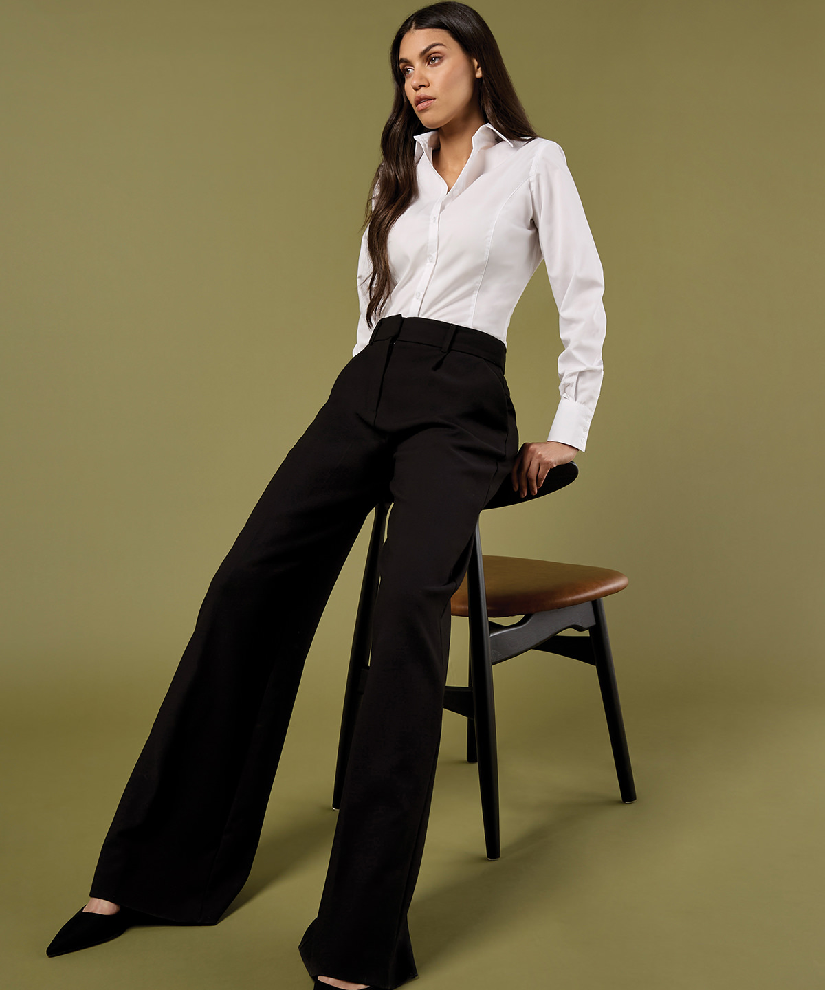 Business blouse long-sleeved (tailored fit) Business blouse long-sleeved (tailored fit)
