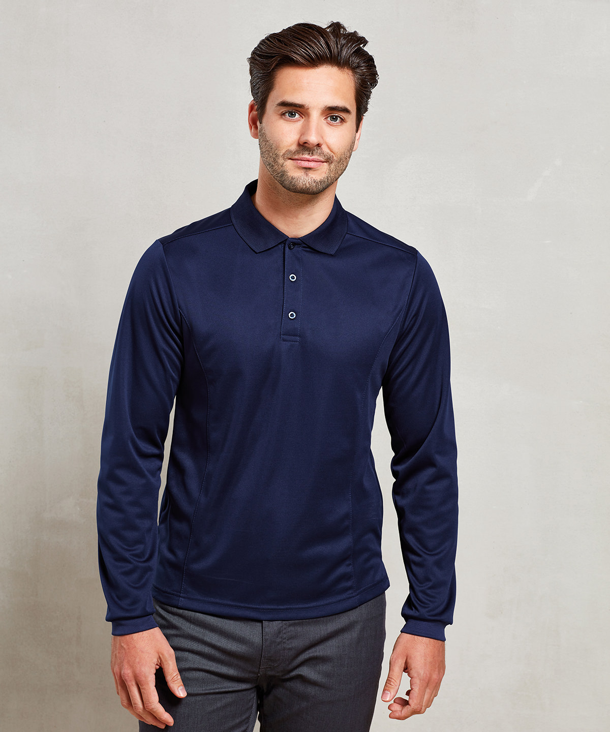 Picture of Long sleeve Coolchecker® piqué polo