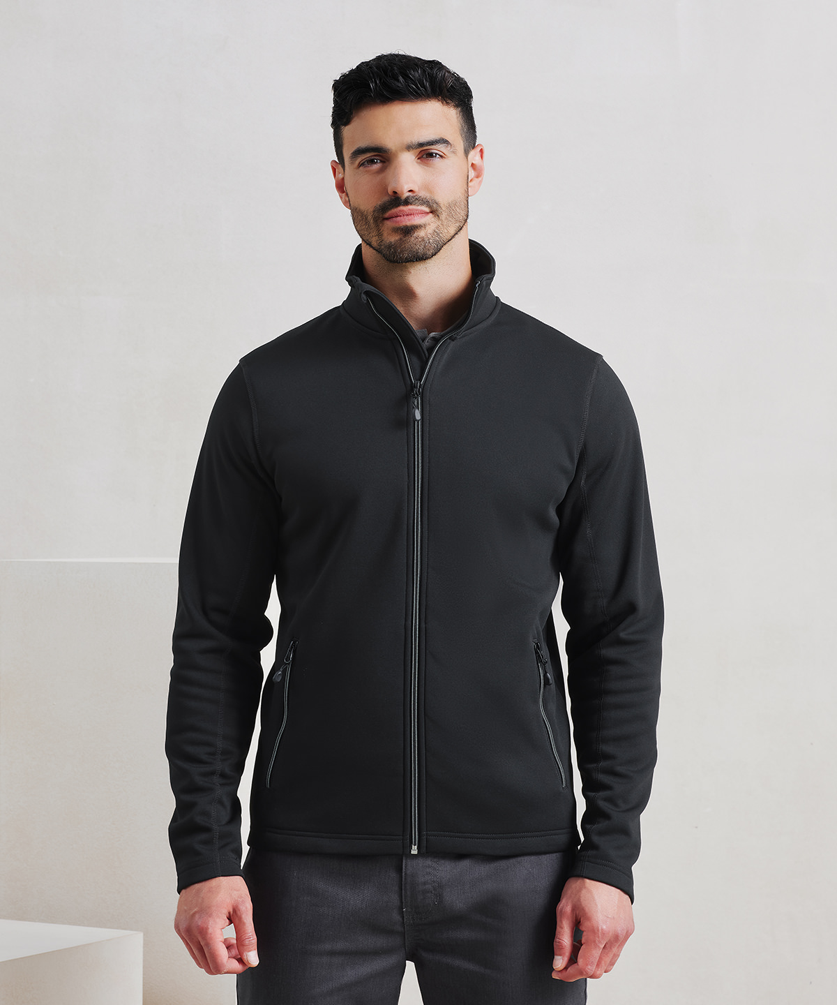 Men’s spun dyed sustainable zip-through sweatshirt Men’s spun dyed sustainable zip-through sweatshirt