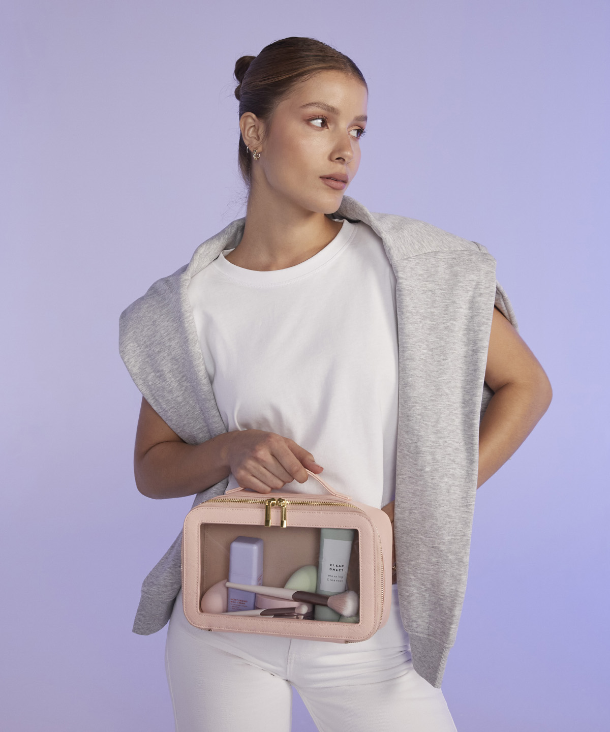 Boutique clear window travel case