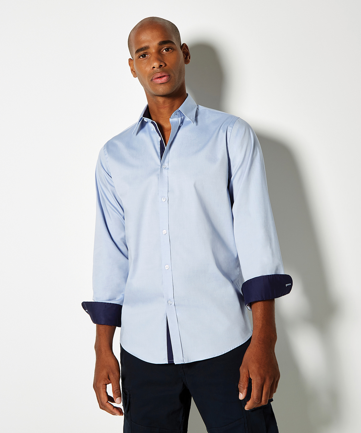 Picture of Contrast premium Oxford shirt (button-down collar) long-sleeved (tailored fit)