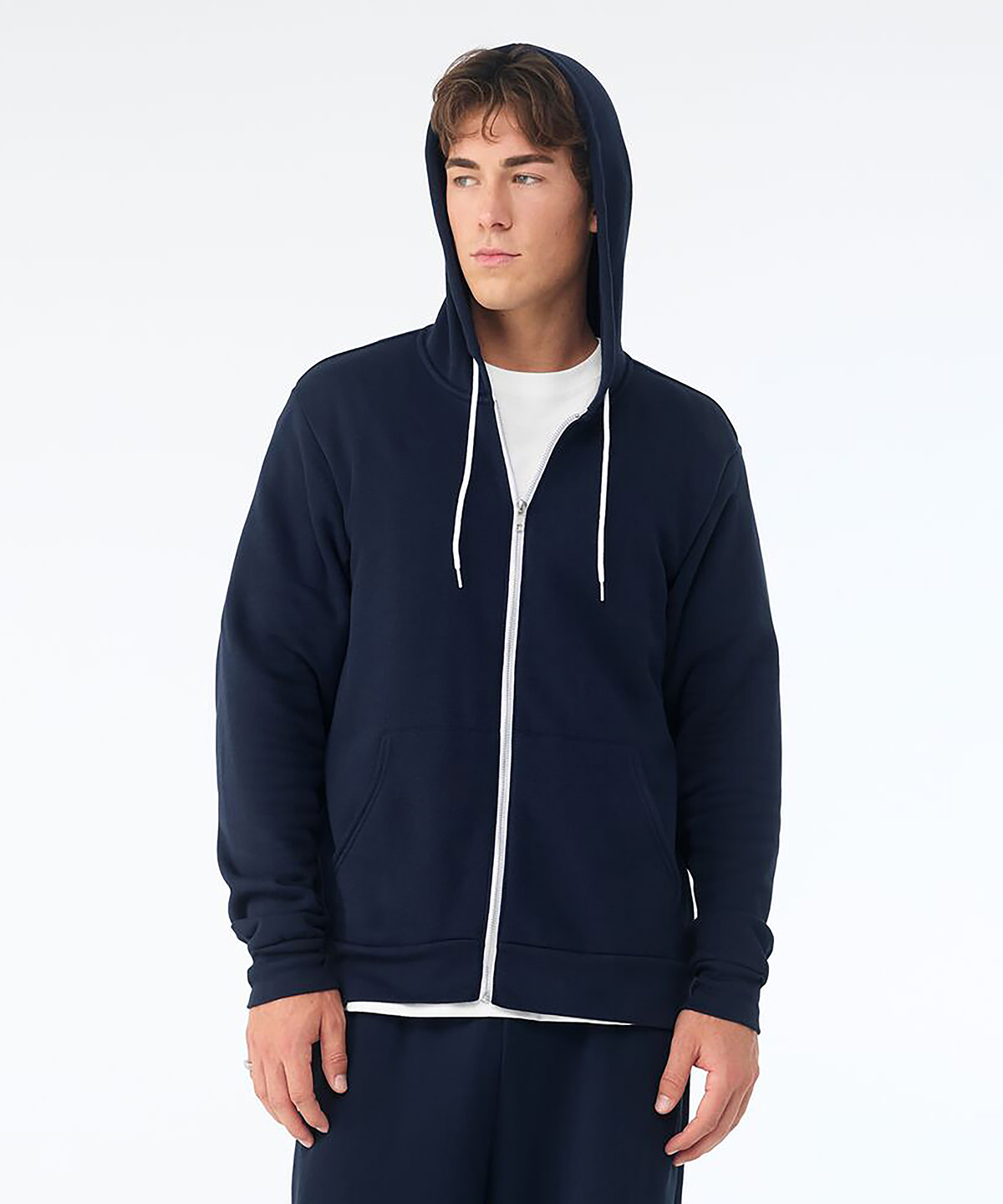 Unisex polycotton fleece full-zip hoodie image