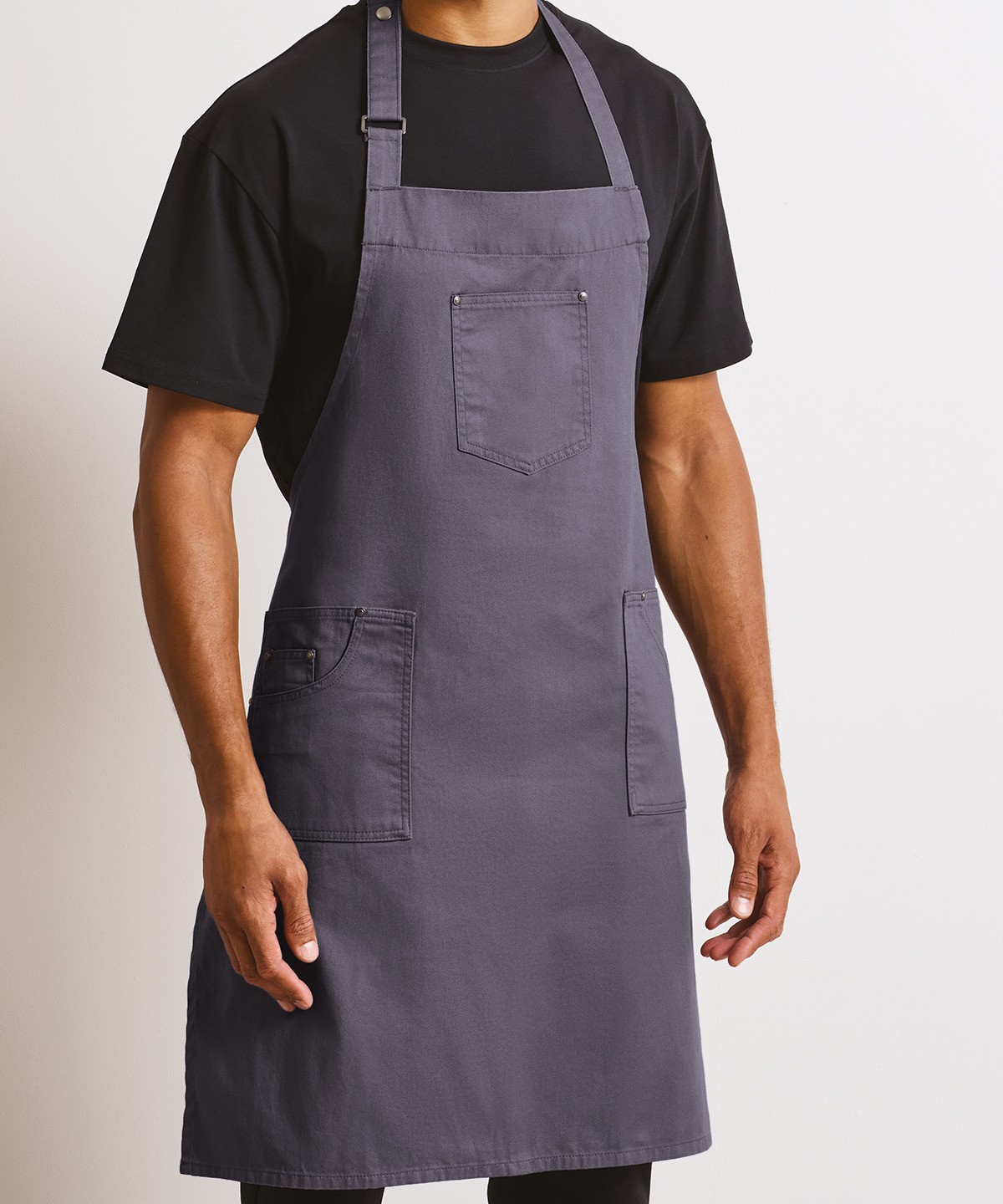 Chino cotton bib apron Chino cotton bib apron