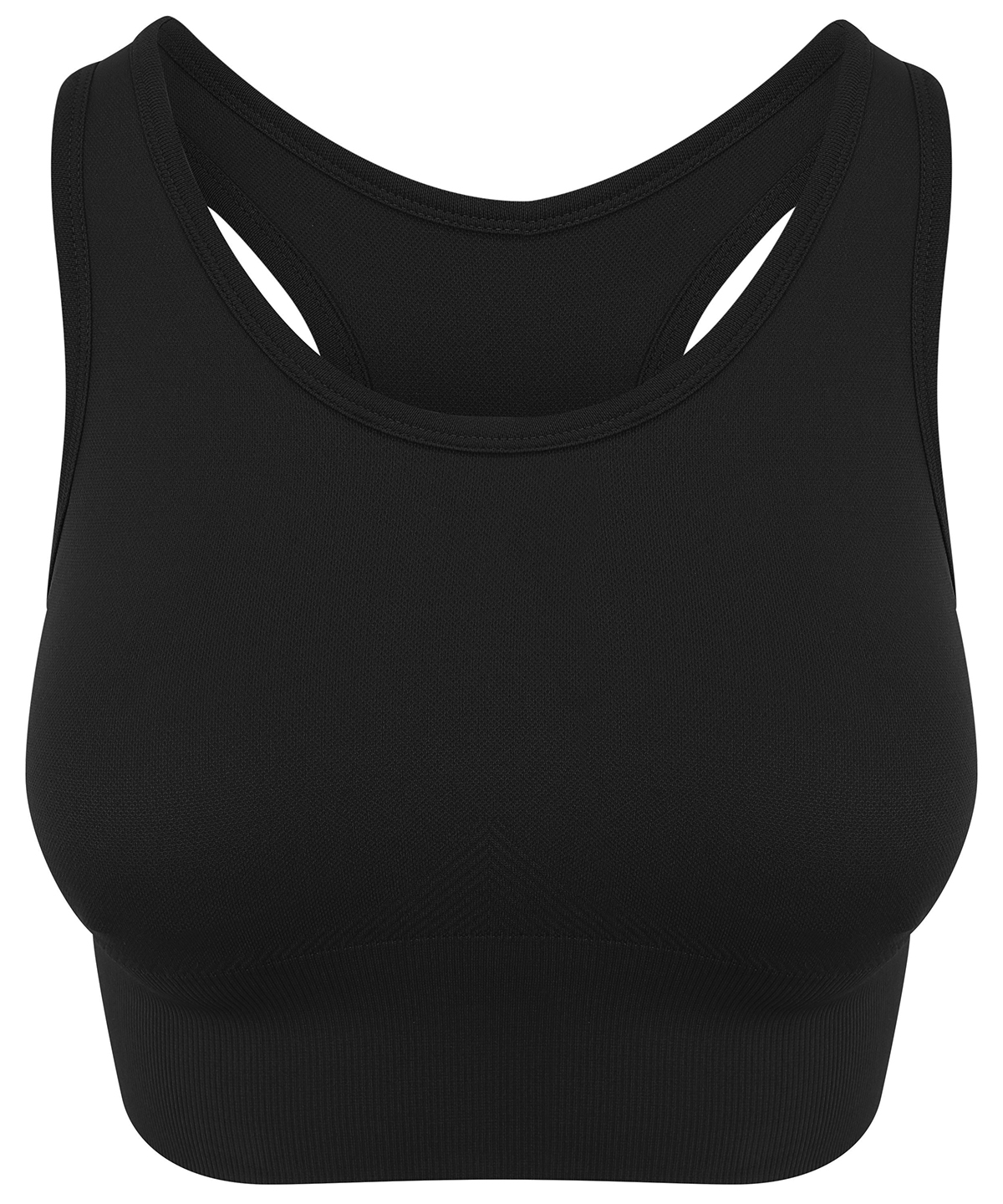 Womens Cool Seamless Crop Top Jet Black Size XSmall
