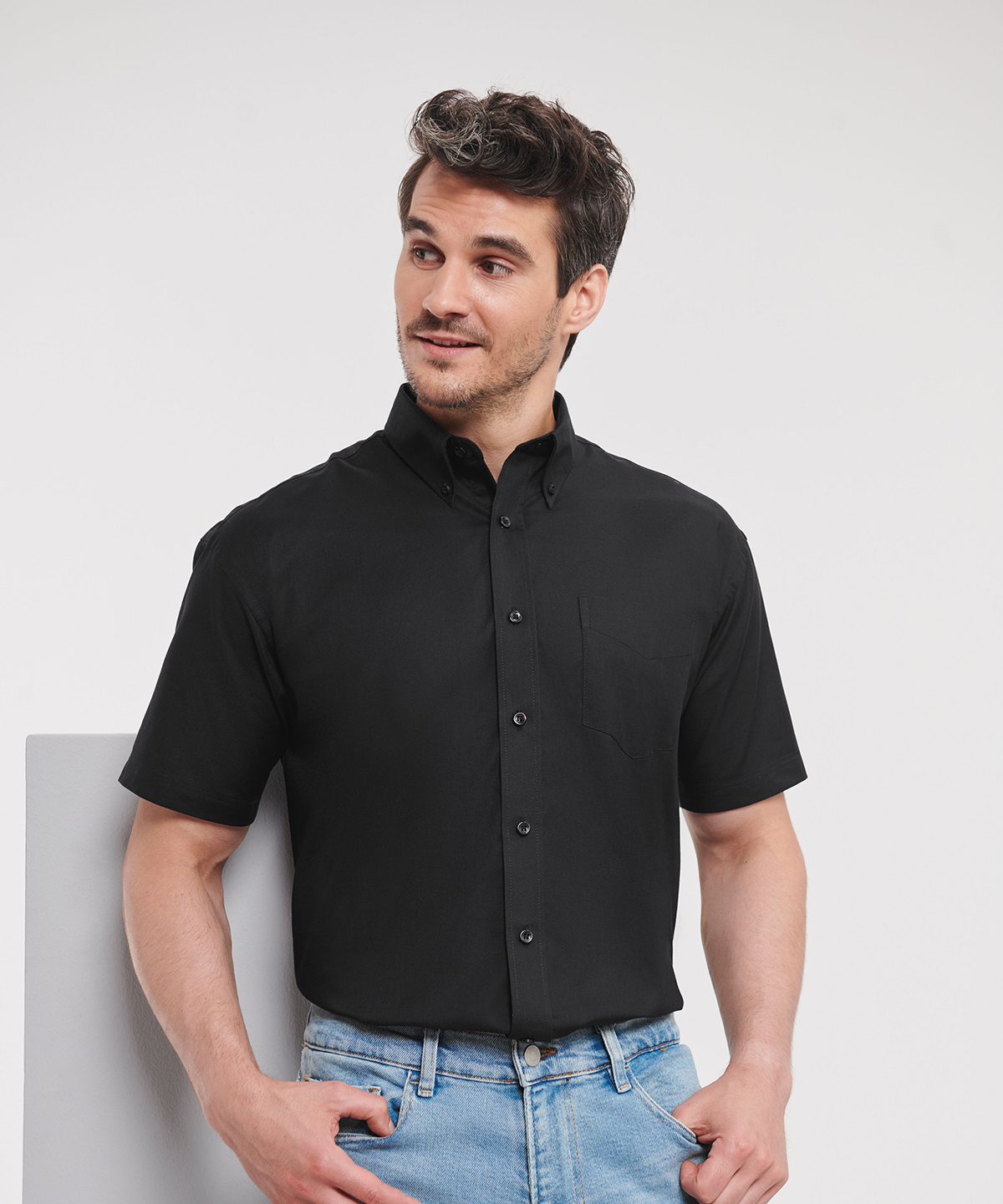 Short sleeve easycare Oxford shirt Short sleeve easycare Oxford shirt