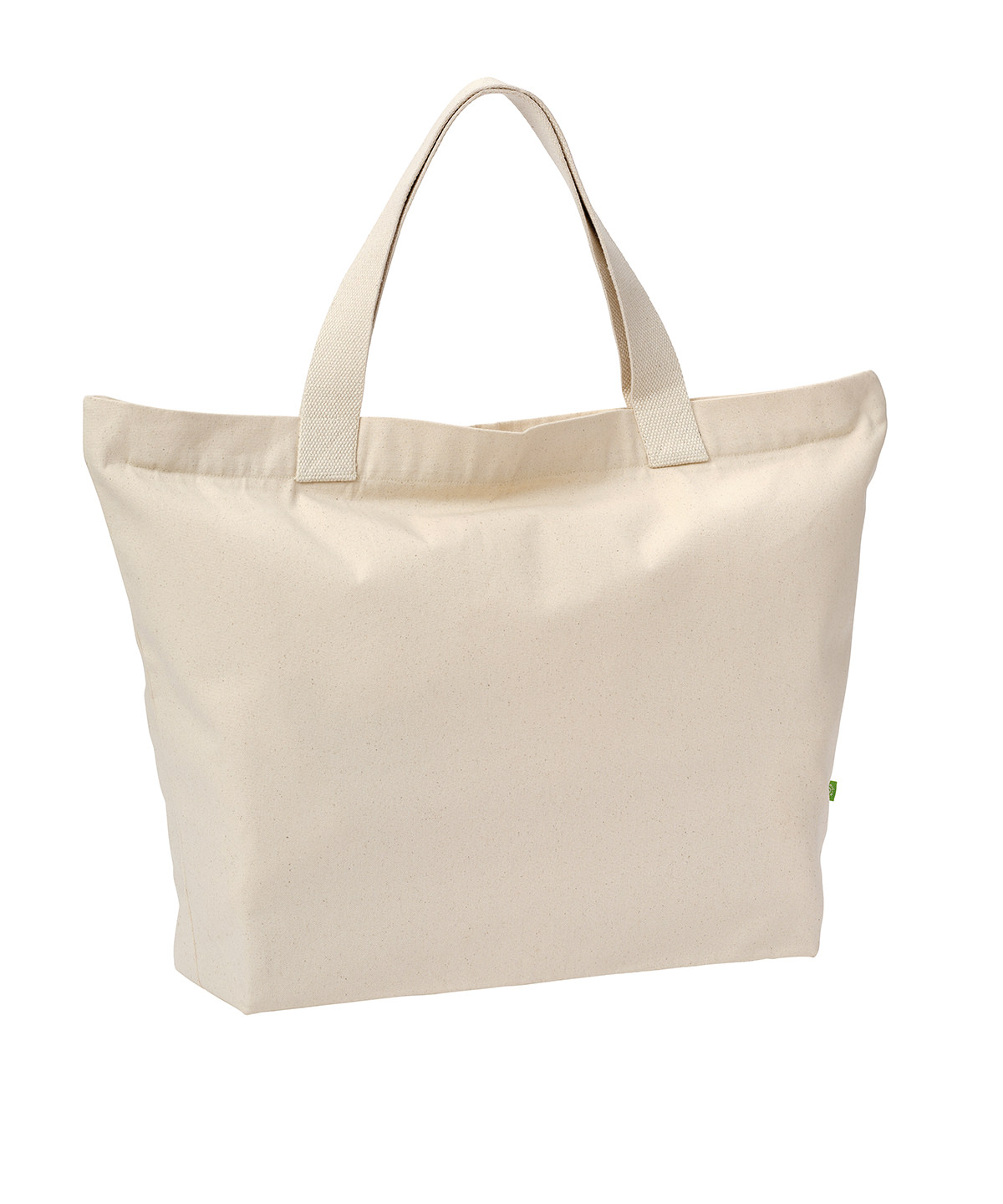 Elba organic canvas premium zip tote image 3