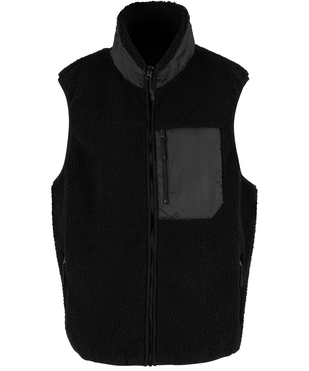 New Morning Studios Bonded sherpa vest BLAC XL