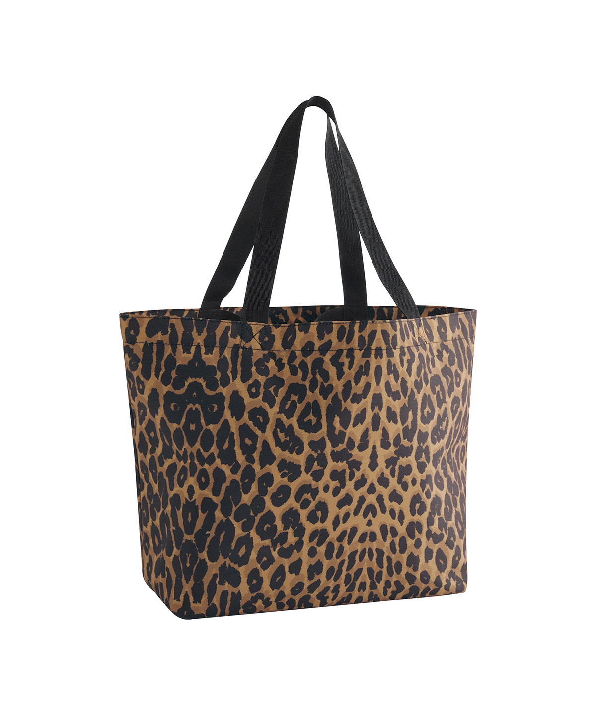 Leopard print carryall tote bag image 2