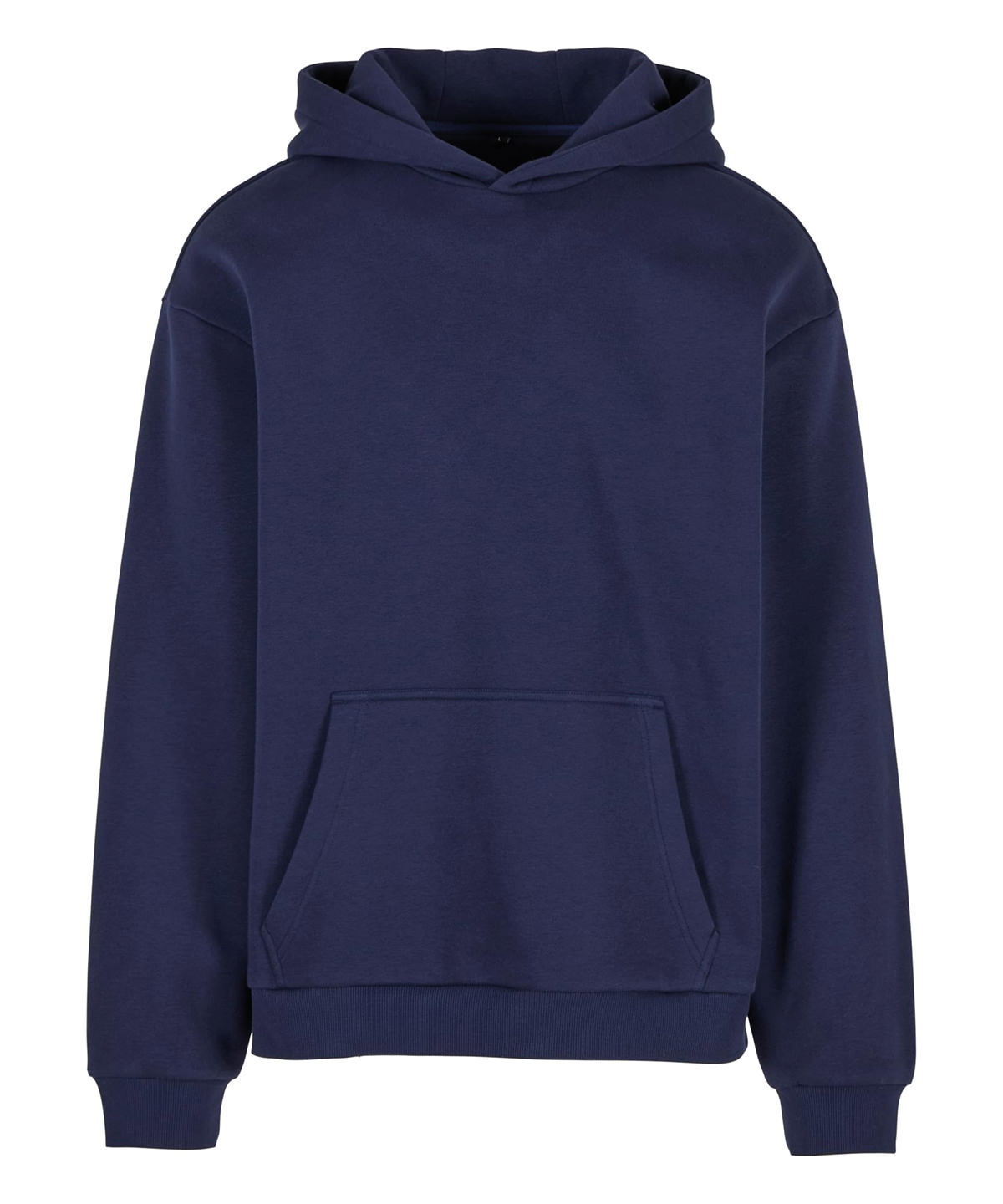 Build Your Brand Fluffy hoodie NAVY XS