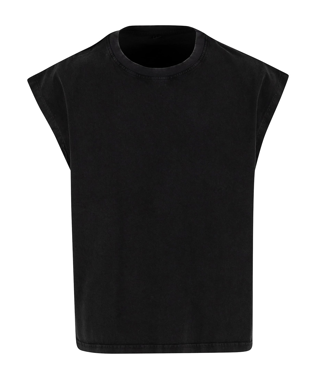 Build Your Brand Vintage cropped heavy sleeveless tee BLAC M