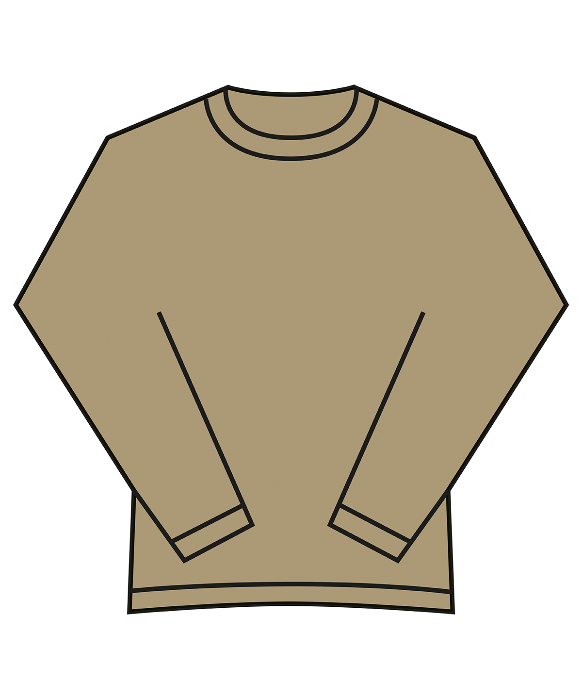 Comfort Colors® Long sleeve t-shirt KHAK M