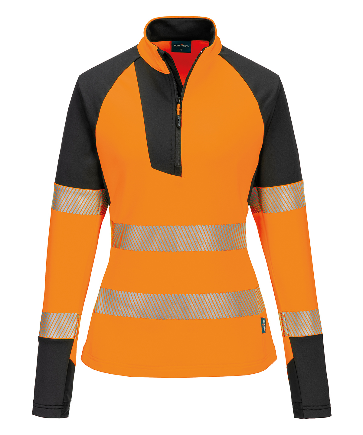 Women’s PW3 Hi-vis ¼-zip sweatshirt (T173) image 2