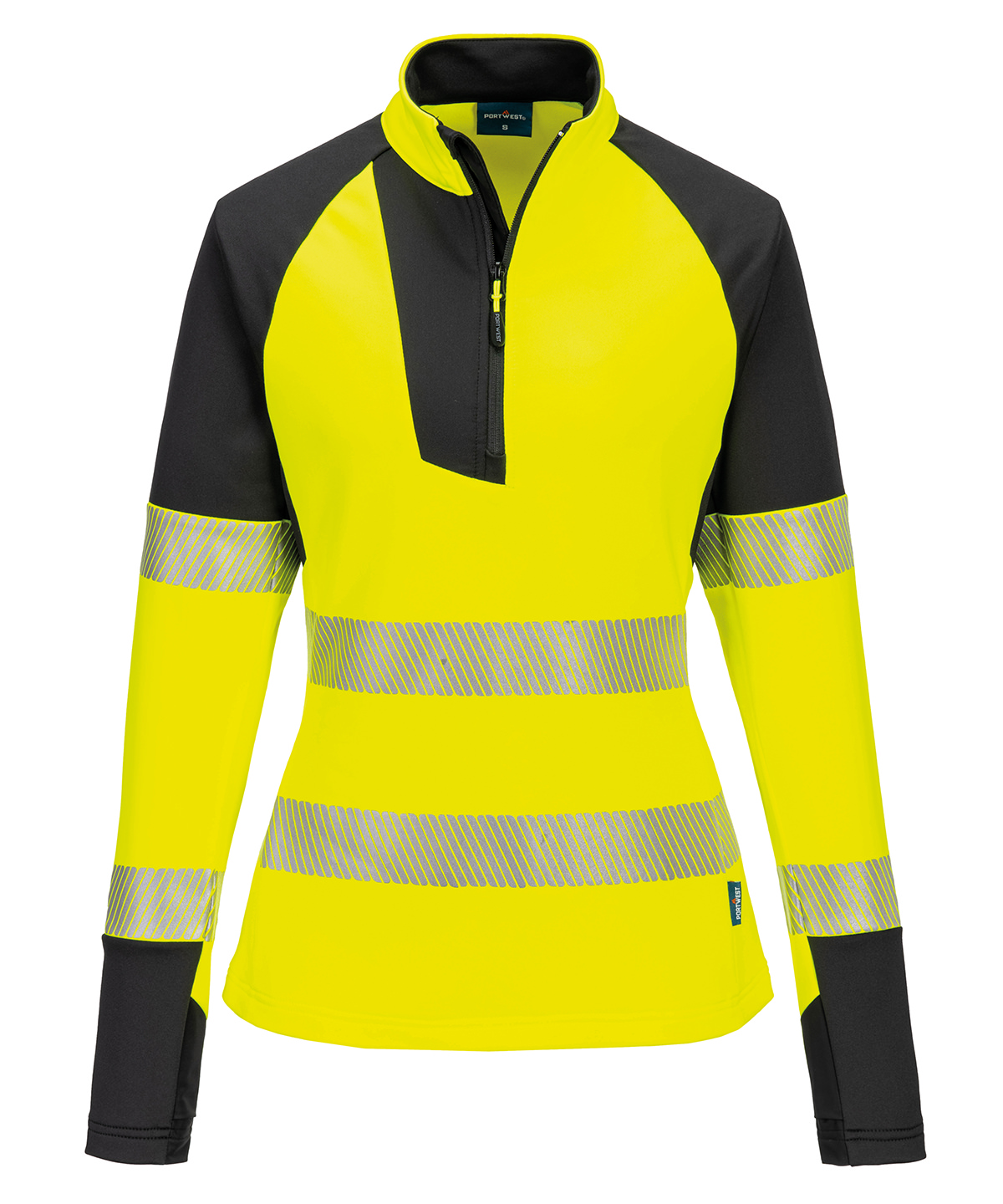 Women’s PW3 Hi-vis ¼-zip sweatshirt (T173) image 3