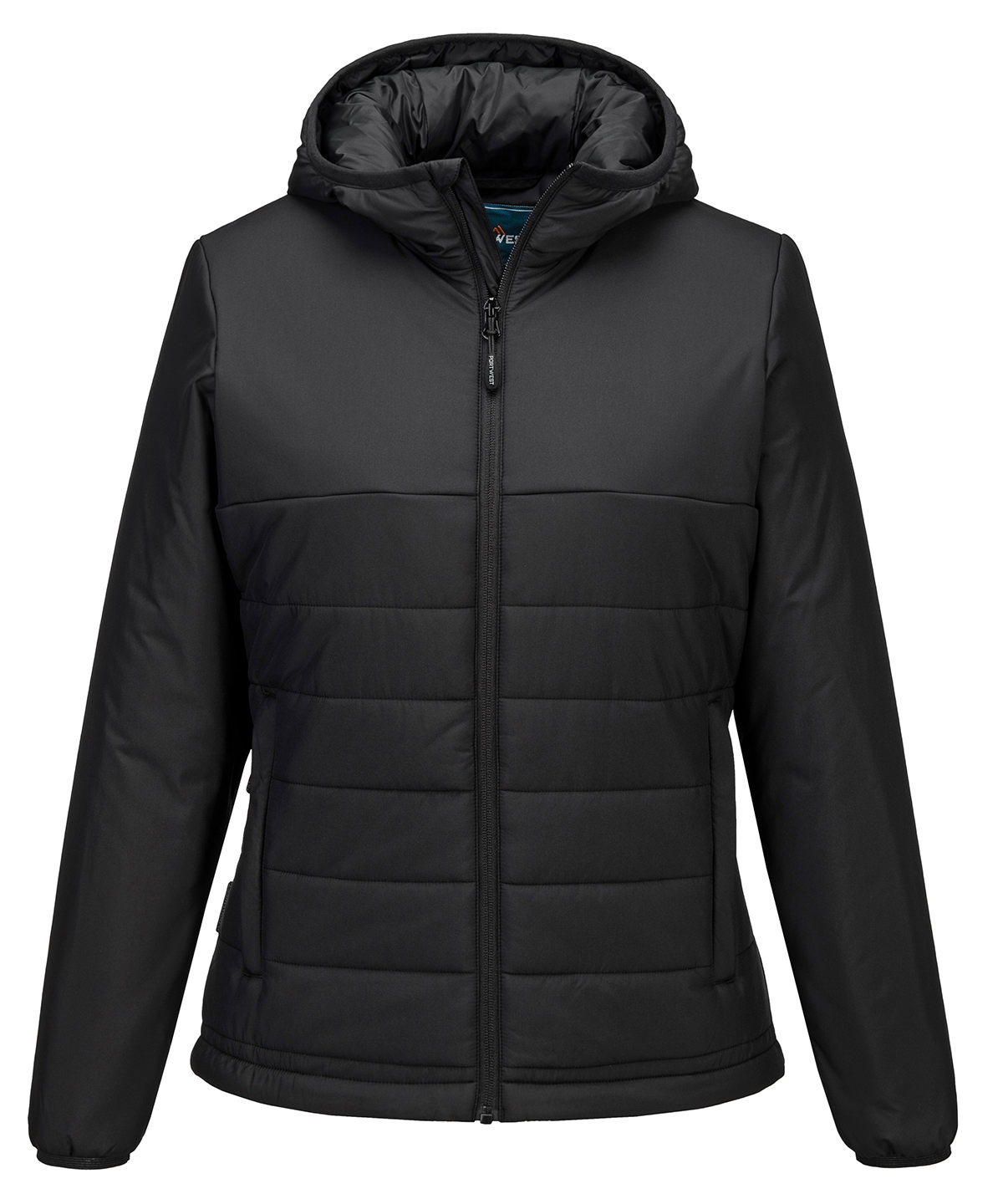 Women’s professional hooded insulated baffle jacket (S613) image 2