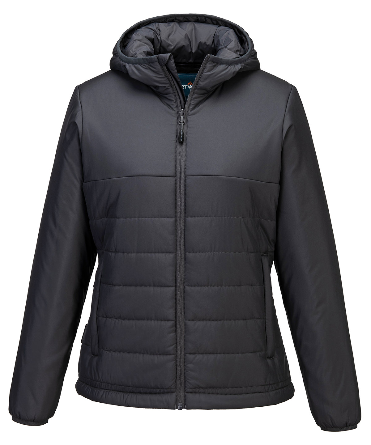 Women’s professional hooded insulated baffle jacket (S613) image 3