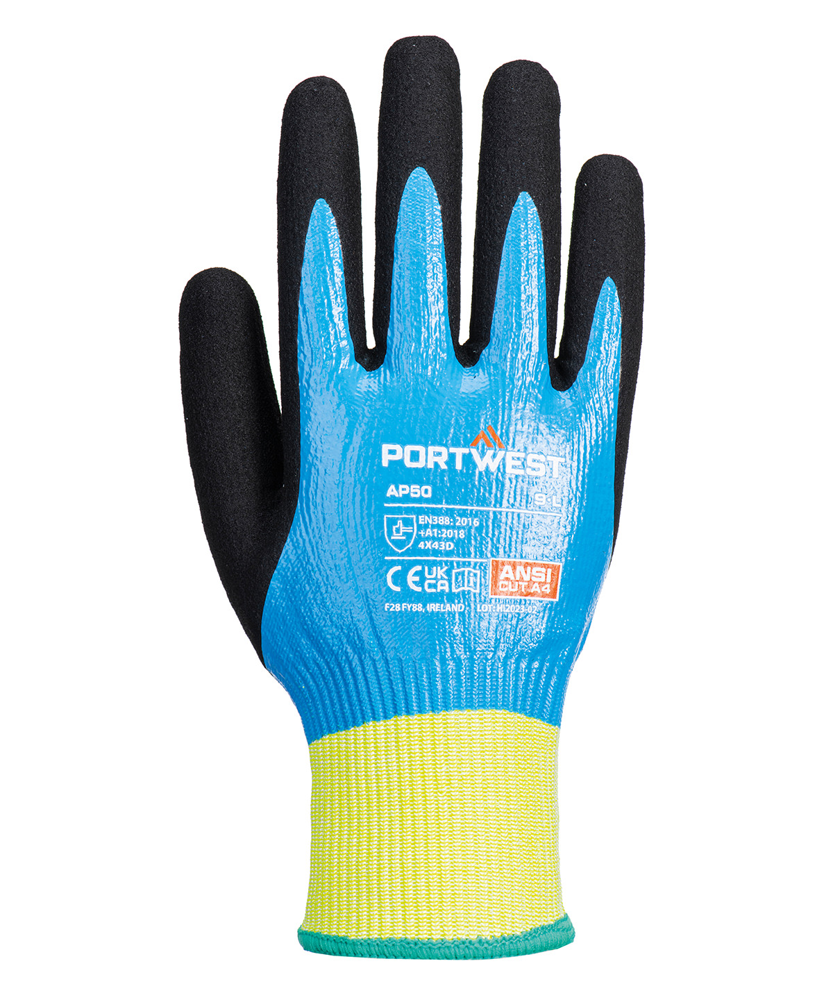 Cut D13 Nitrile aqua gloves (AP50) image 2