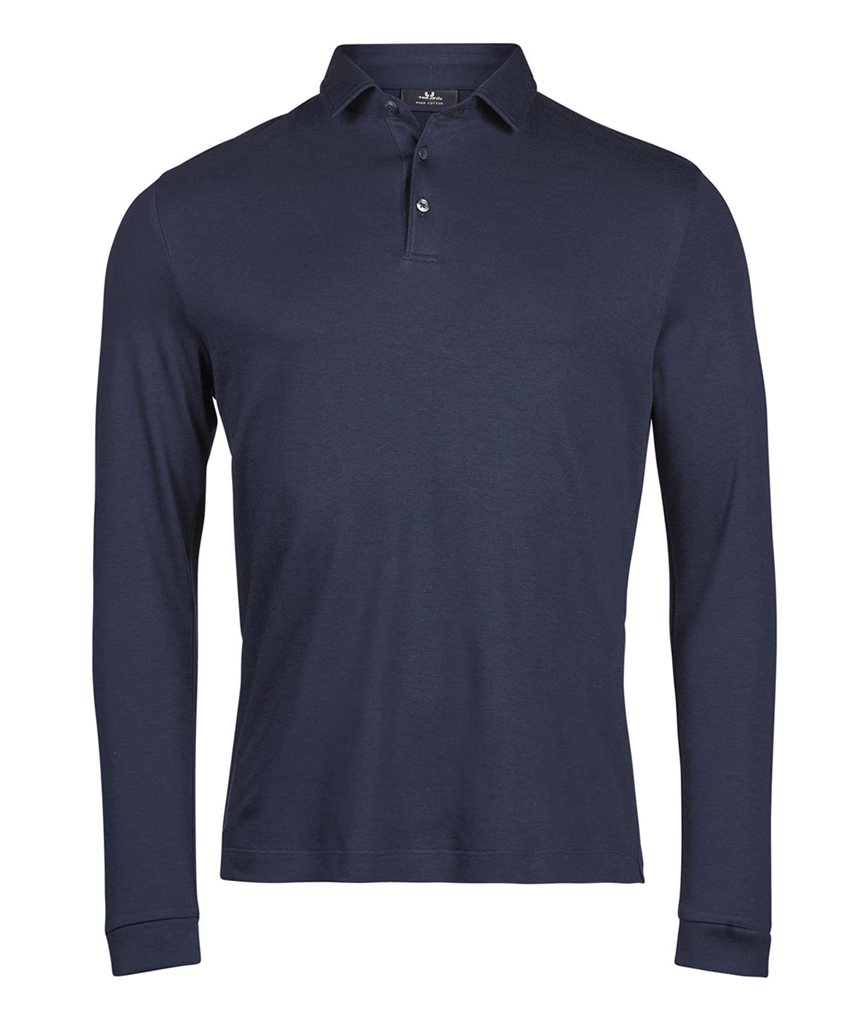 Pima cotton long-sleeve polo (1442) image 3