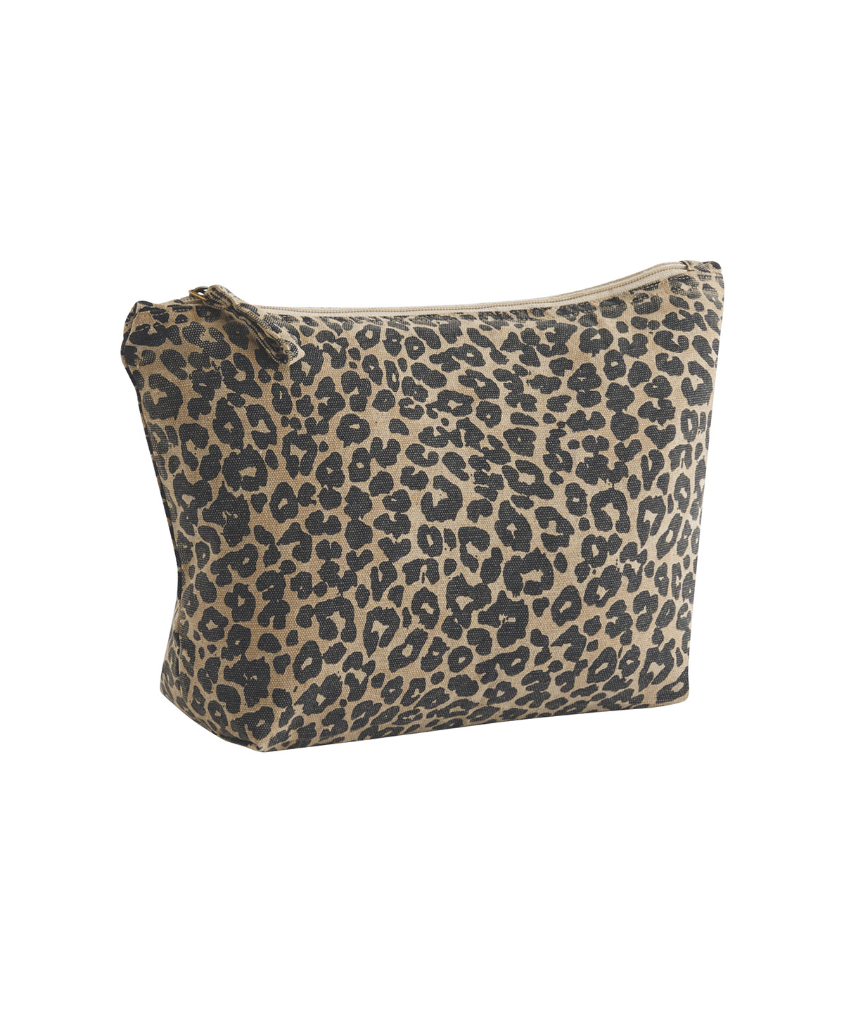 Leopard print canvas accessory bag image 2