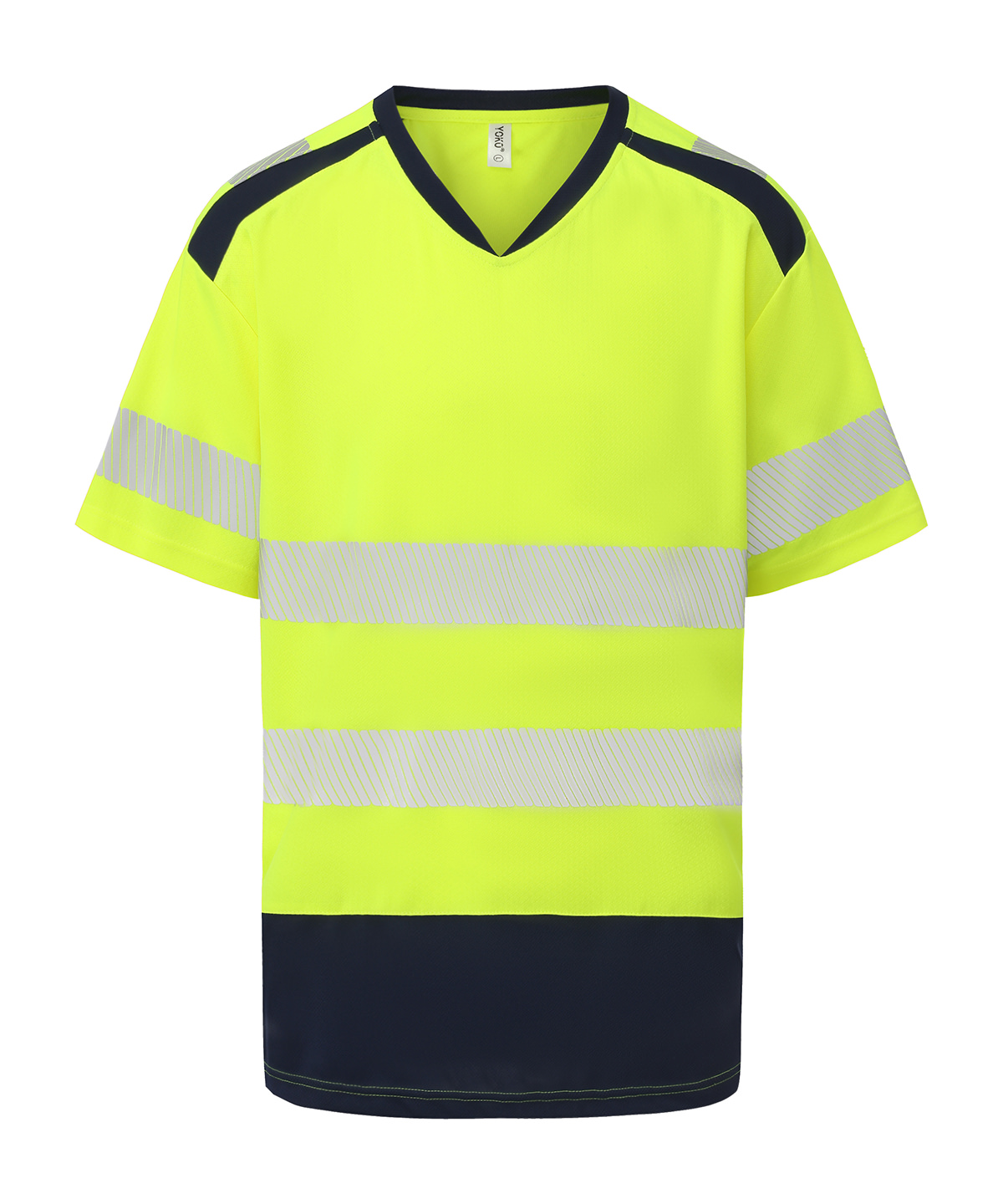 Hi-vis mandarin collar comfort trim t-shirt (HVJ430) image 5