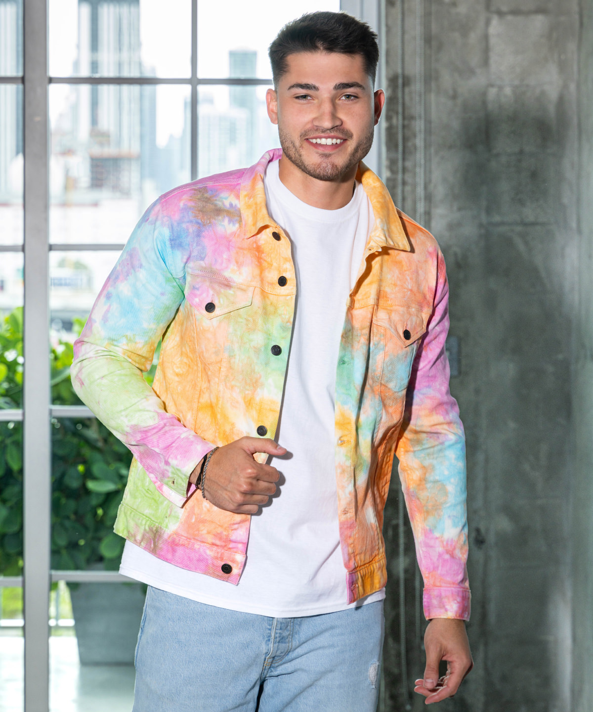 Picture of Tie-dye denim jacket