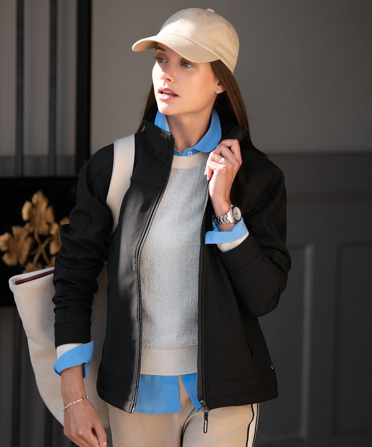 Women&#8217;s Duxbury &#8211; fashionable performance softshell jacket-Nimbus