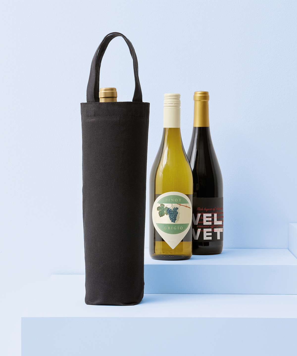 Recycled premium canvas bottle bag Recycled premium canvas bottle bag