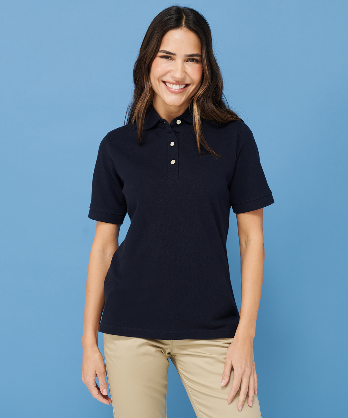 Picture of Women's classic cotton piqué polo shirt