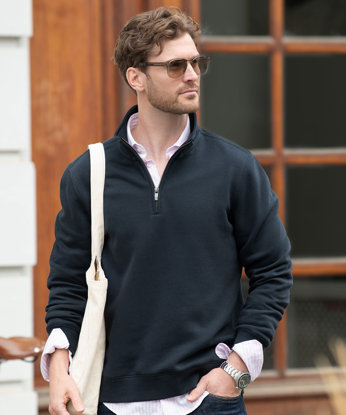Glendale unisex 1/4-zip sweatshirt Glendale unisex 1/4-zip sweatshirt
