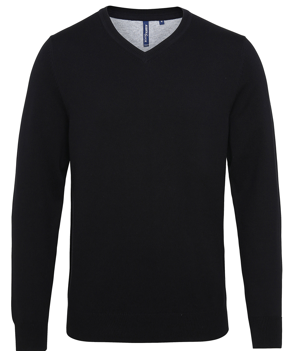 Mens Cotton Blend V-Neck Sweater Black Size 2XLarge