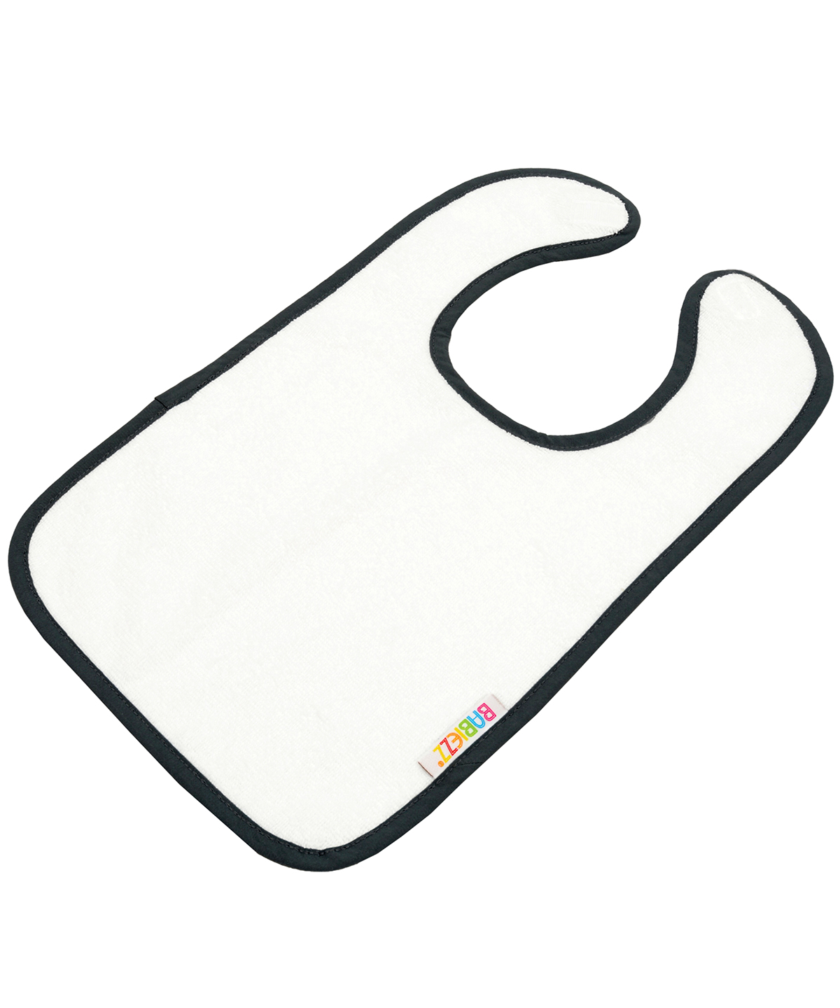Babiezz® All-Over Sublimation Baby Bib White/Black Size One Size