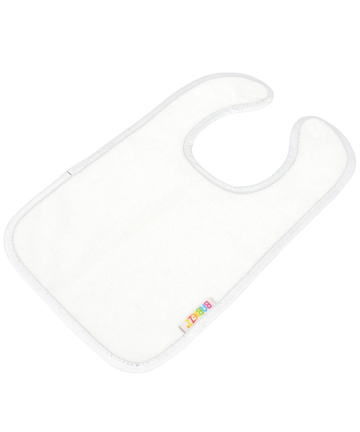 Babiezz® All-Over Sublimation Baby Bib White/White Size One Size