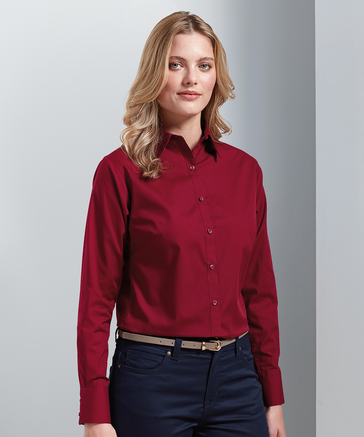 Picture of Women's poplin long sleeve blouse