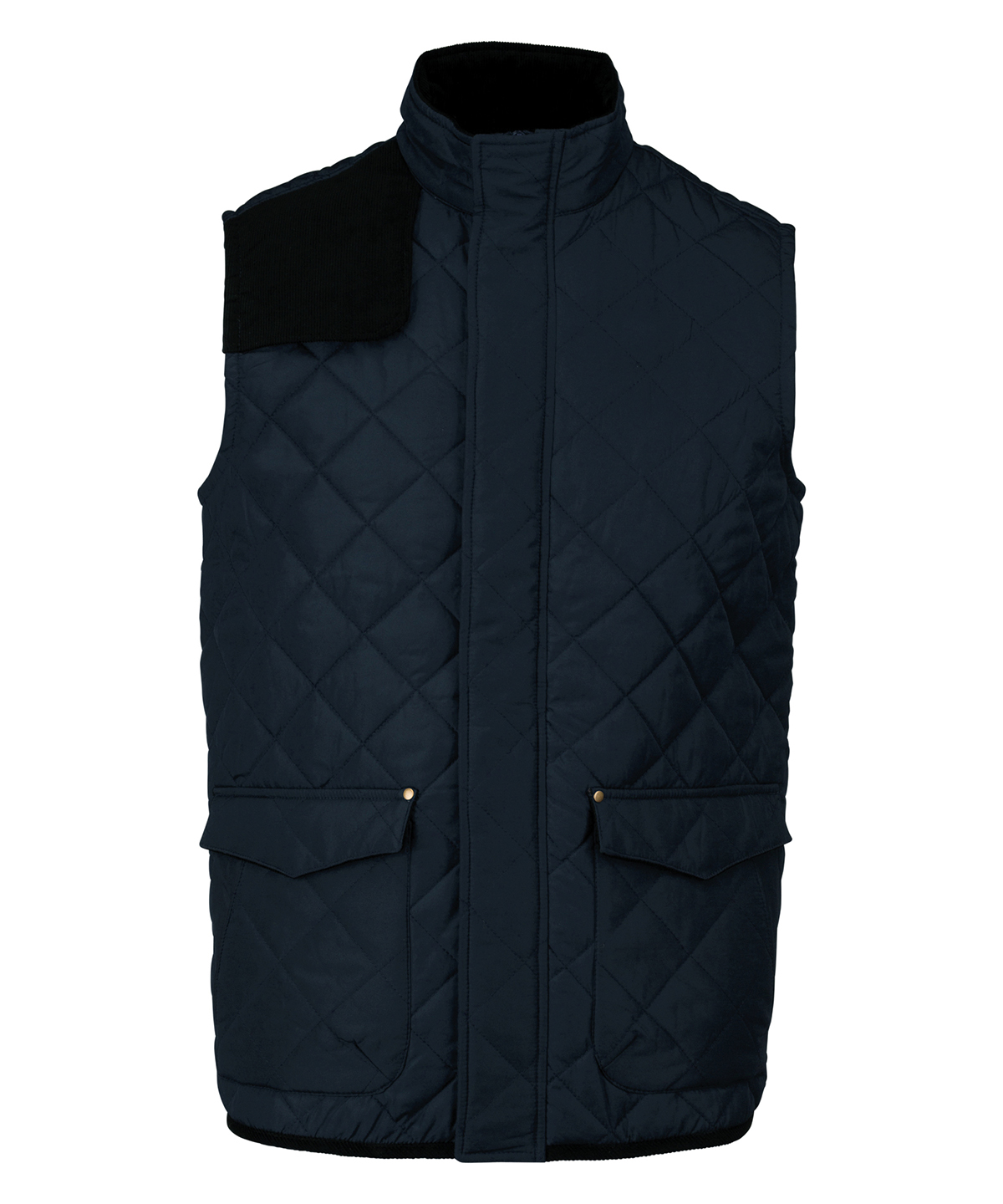 Mens Quilted Bodywarmer Navy/Black Size 2XLarge