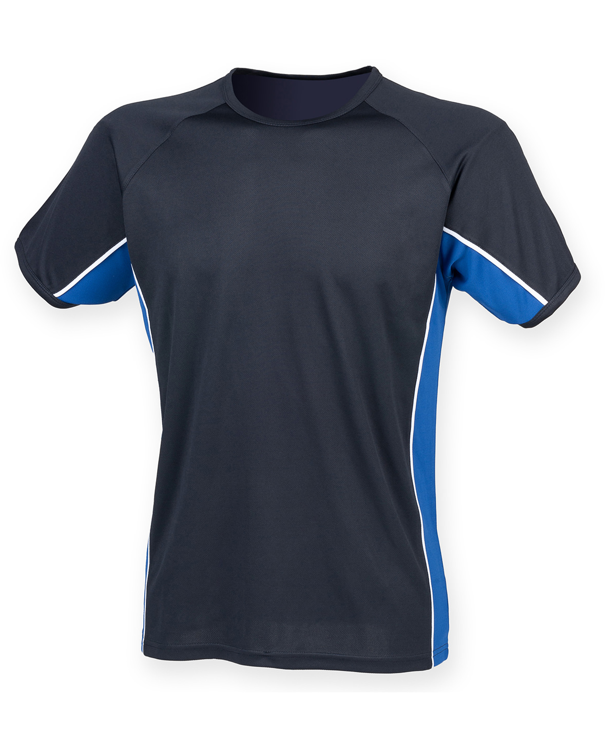 Performance panel t-shirt Navy/Royal/White S Short Sleeve T-Shirts LV240NYRBS Active Group  | Business Supplies. Workwear. Furniture. Promotional Merchandise. Business Technology