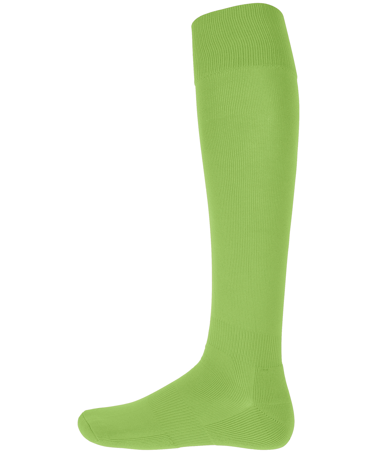 Plain Sports Socks Sporty Lime Size 1012